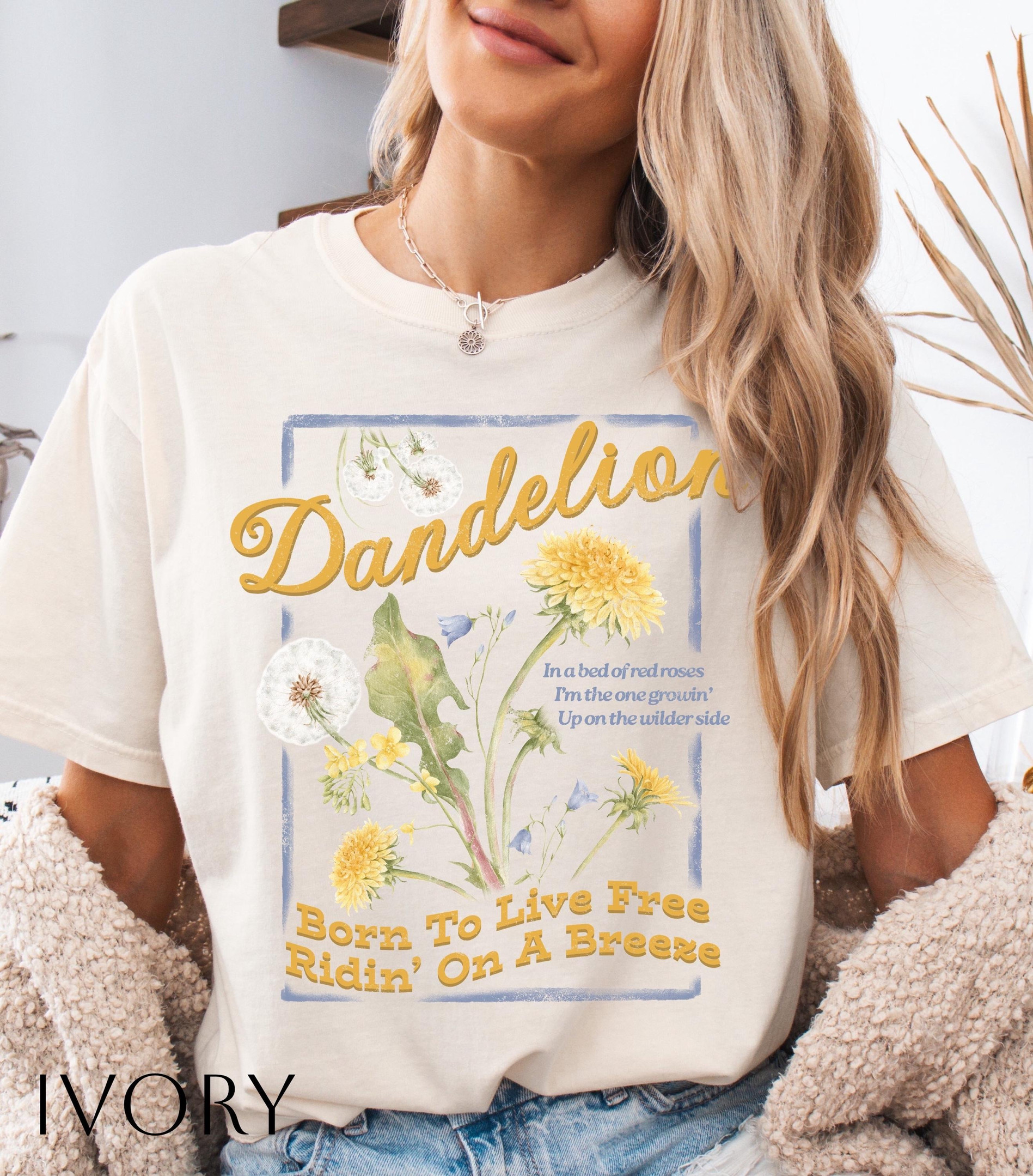 NN - Dandelion Lyrics Vintage Shirts, Ella Langley T-Shirt - Image 9