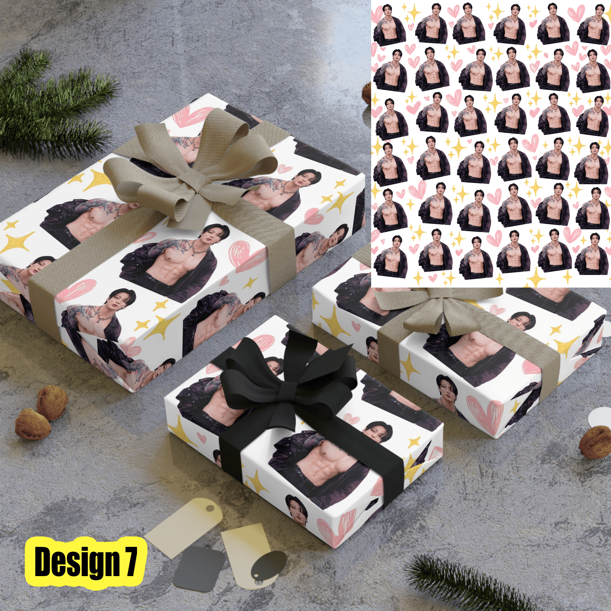 VL - Jungkook Christmas Matte Wrapping Paper - Image 7