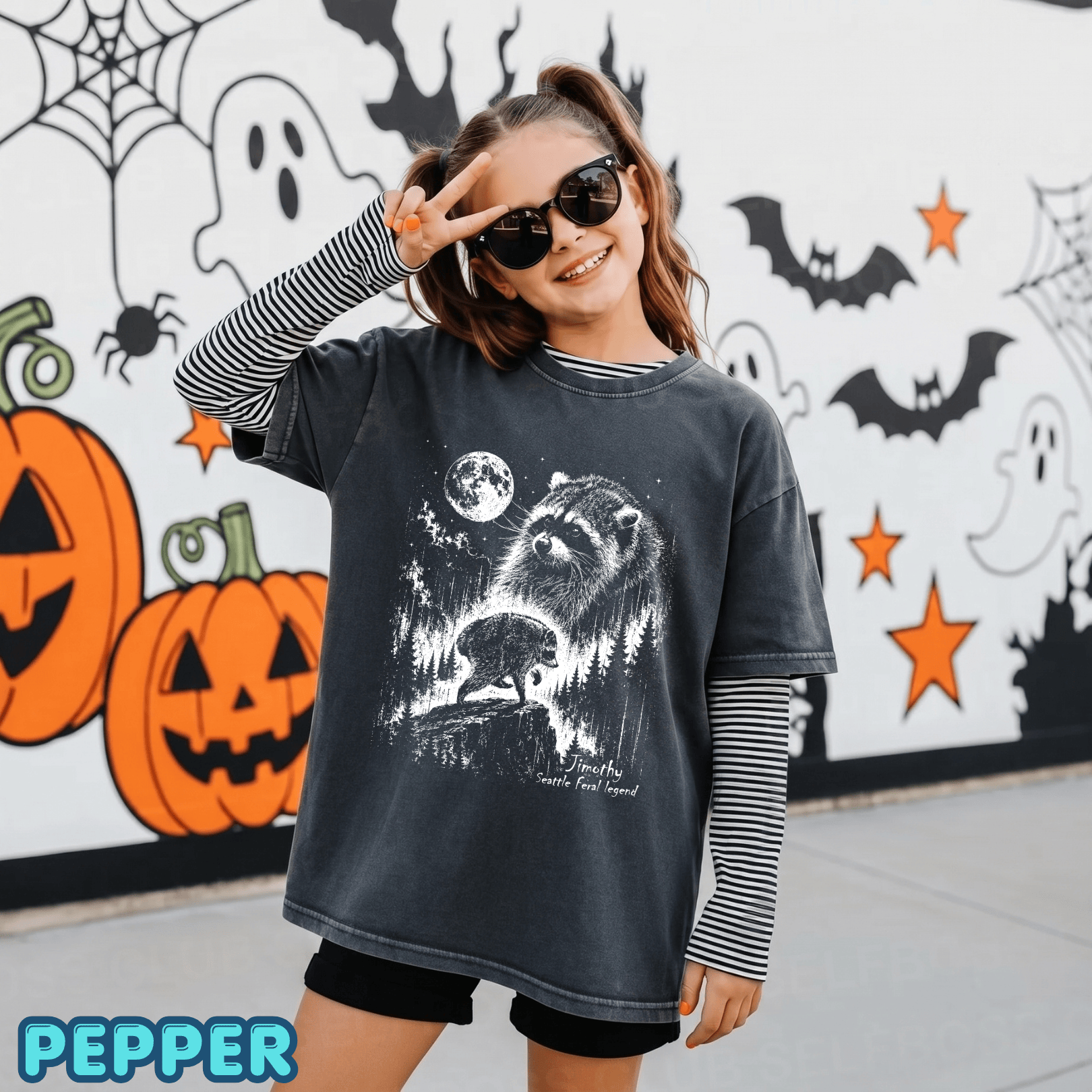 Vintage Jimothy Retro Moon Raccoon Shirts - Image 2