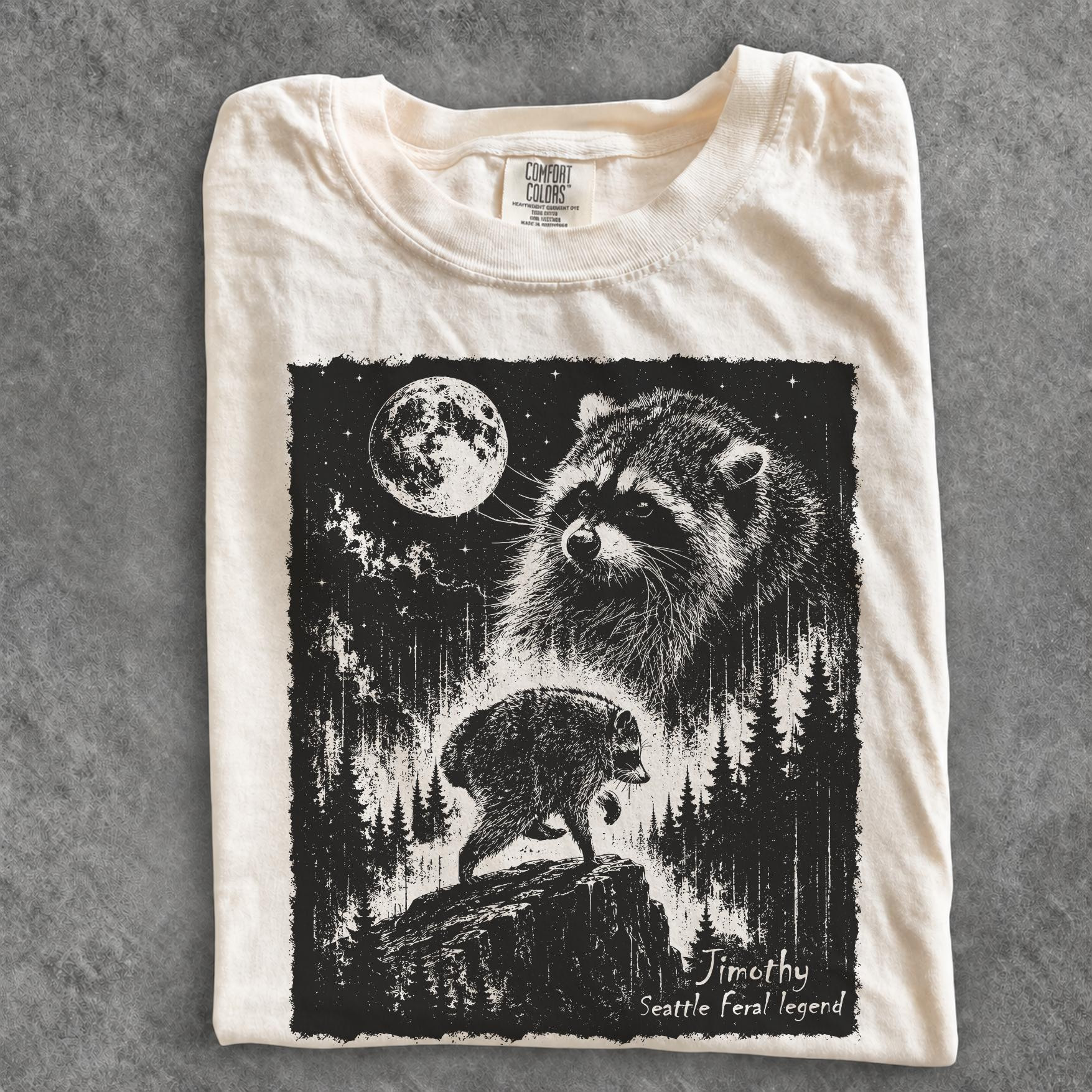Vintage Jimothy Retro Moon Raccoon Shirts - Image 11