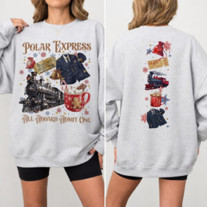 TT - The Polar Express Christmas Shirt, Believe Christmas Movie Hoodie, Merry Christmas Polar Sweatshirt