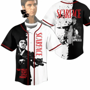 HN - 3D Scarface Movie Baseball Jersey