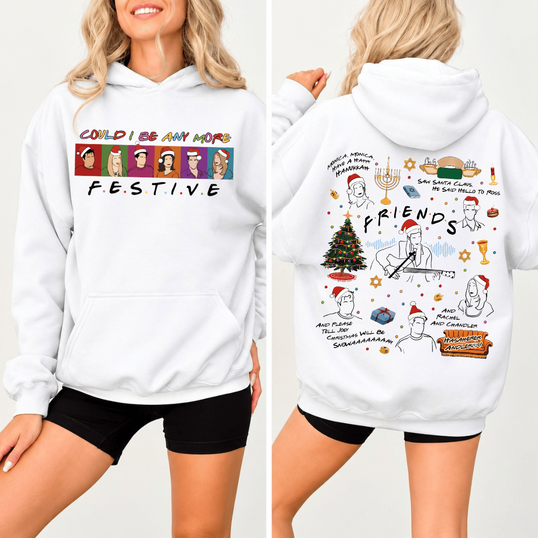 TT - Could I Be Any More Festive Shirt, Friends TV Show Series Shirt, Chandler Tee - Image 2