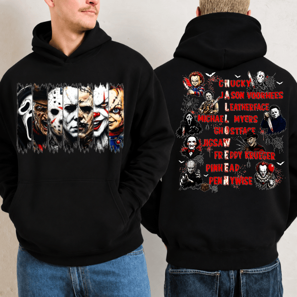 TA -Halloween Horror Characters Shirt - Image 6