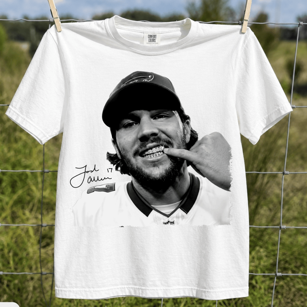 TT - 17 Josh Allen Shirt, Vintage Buffalo Bills Football Graphic Tee - Image 2