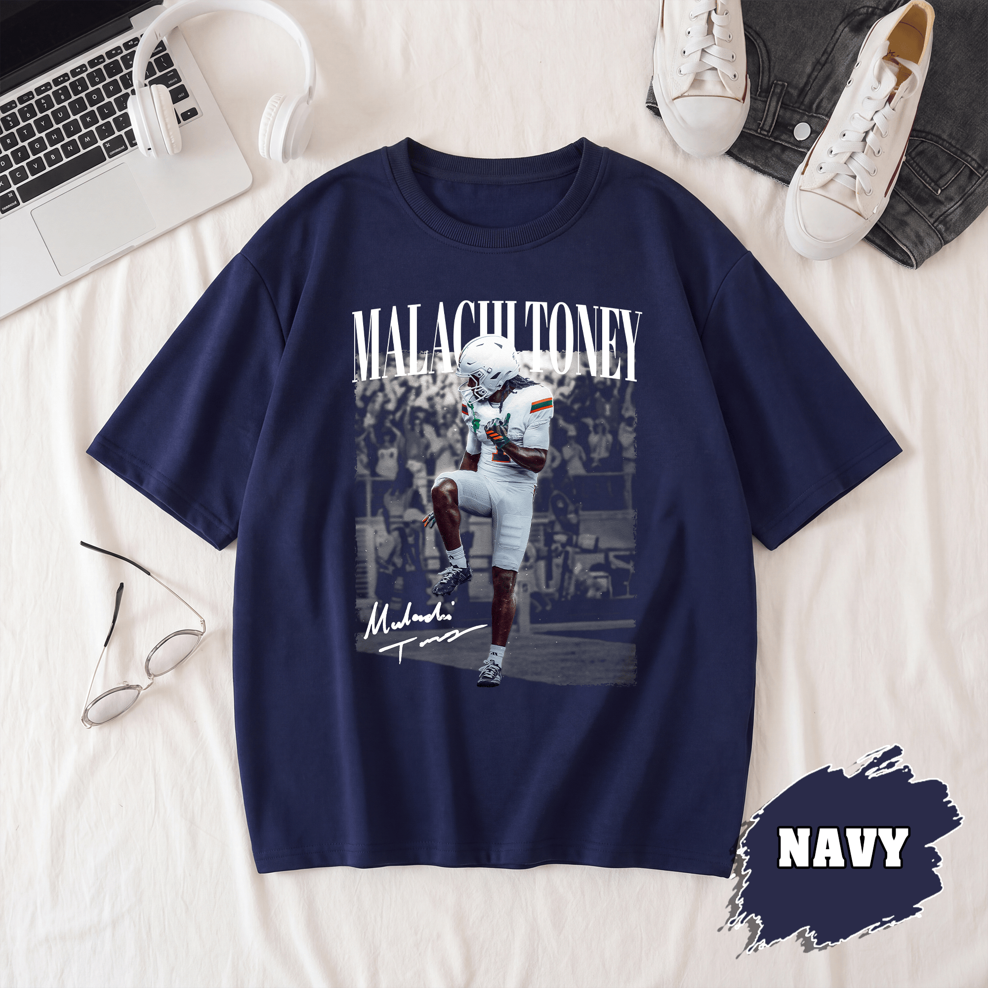 BN - Malachi Toney Miami Football T-Shirt - Image 5