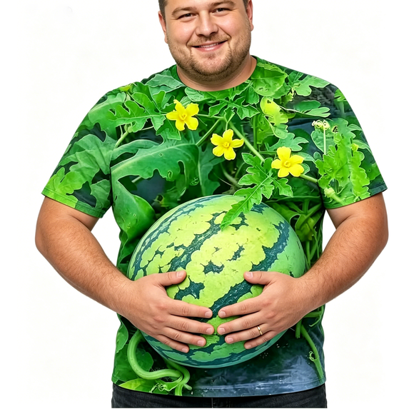 NS - Funny 3D Watermelon Print Graphic Shirt