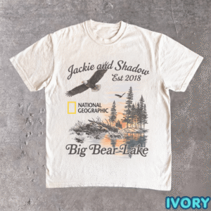 Jackie and Shadow Eagles Unisex Tee, Big Bear Lake Bald Eagles T-Shirt, Nature Lover Gift, Wildlife Enthusiast Shirt, Live Video Bald Eagles