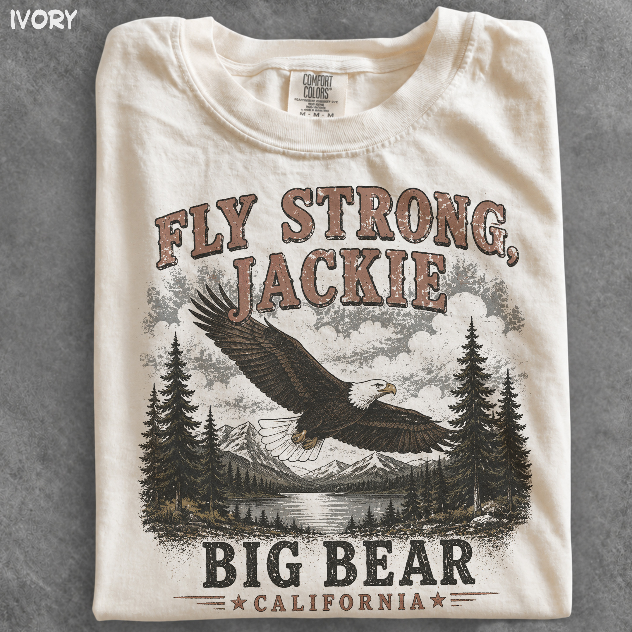 NA - Fly Strong Jackie Big Bear Eagle Jackie's Bald Eagle Shirt