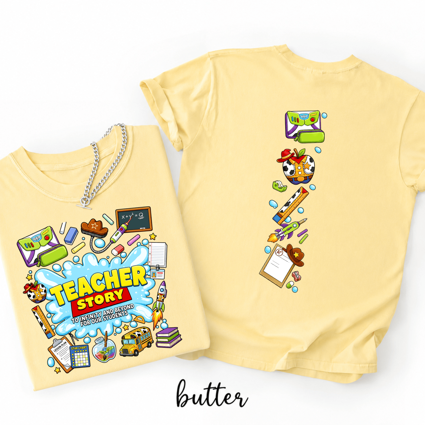 Custom Teacher Toy Story 5 shirts - Image 3