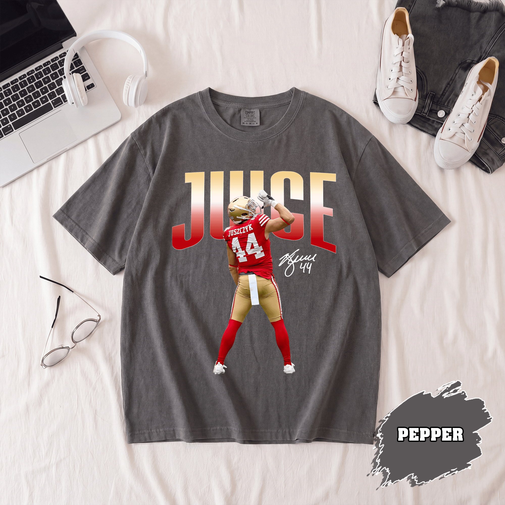 BN - Kyle Juszczyk Juice Shirt, San Francisco Football Tee - Image 5