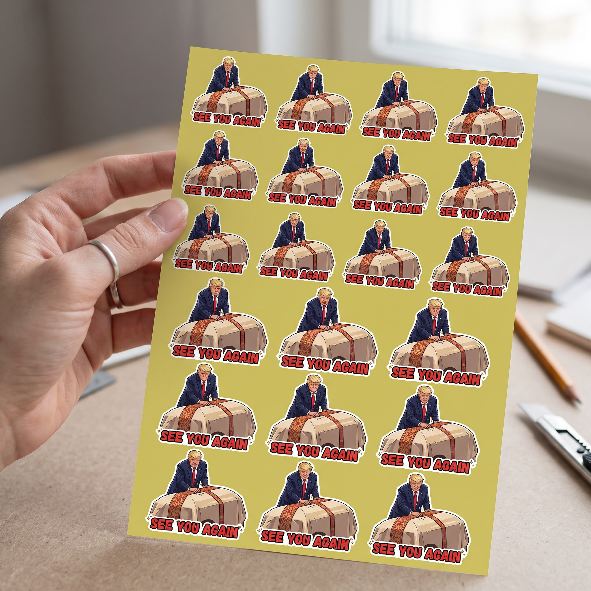 VL - Trump See You Again Magnet/Stickers Sticker - Image 4