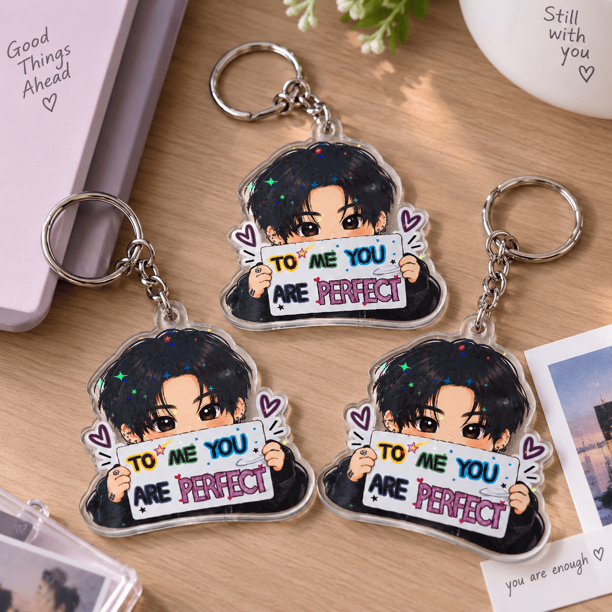 AT - Jungkook "To Me You Are Perfect" Chibi Keychain - Image 3