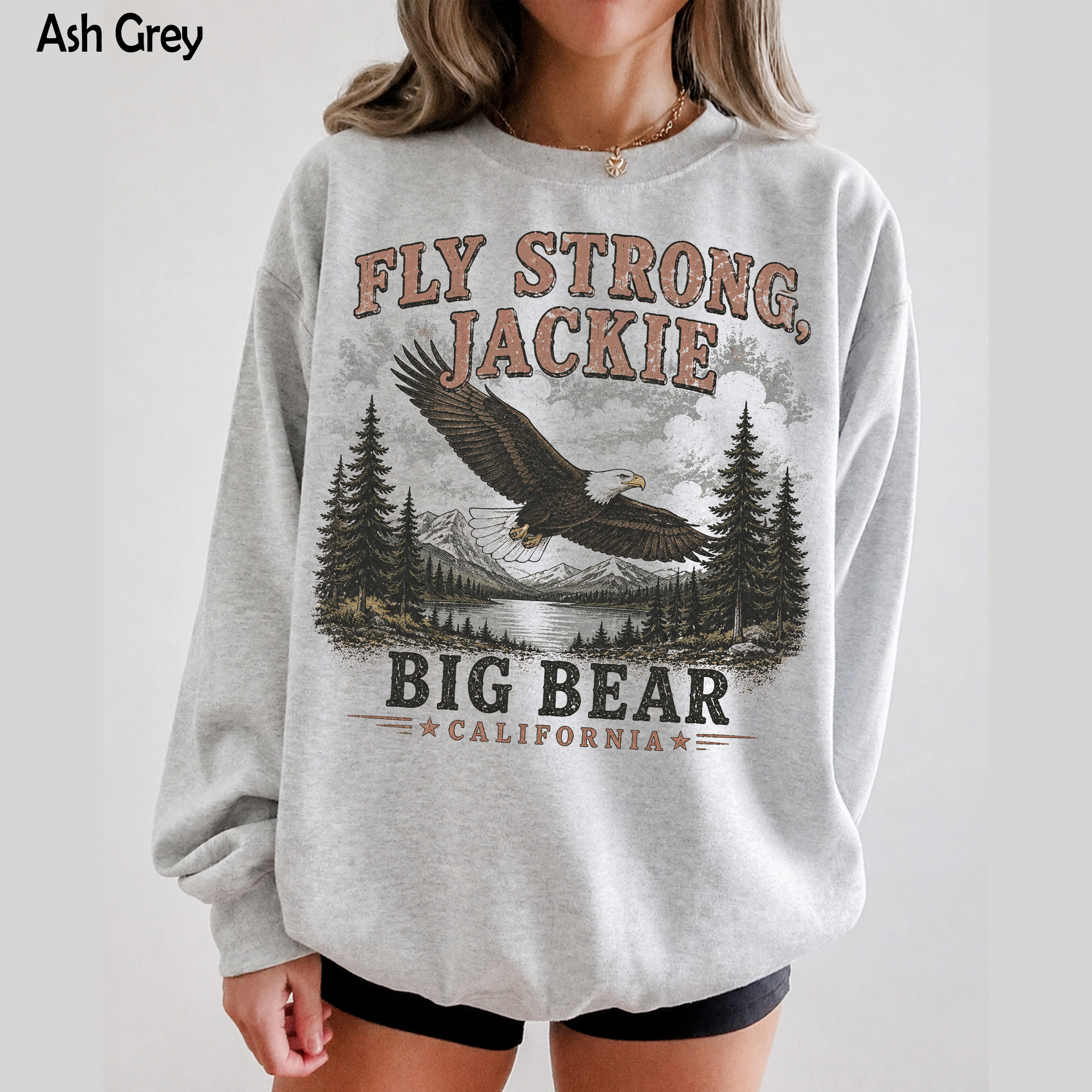 NA - Fly Strong Jackie Big Bear Eagle Jackie's Bald Eagle Shirt - Image 2