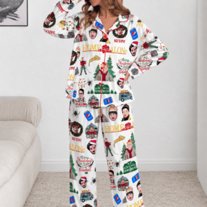 TA - Home Alone Satin Pajama Set, Christmas Gift