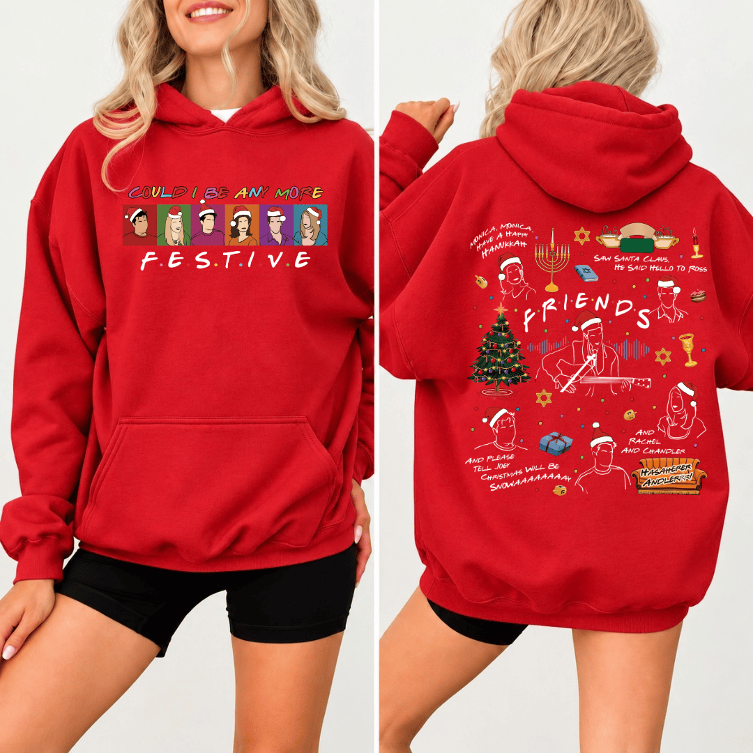 TT - Could I Be Any More Festive Shirt, Friends TV Show Series Shirt, Chandler Tee - Image 5