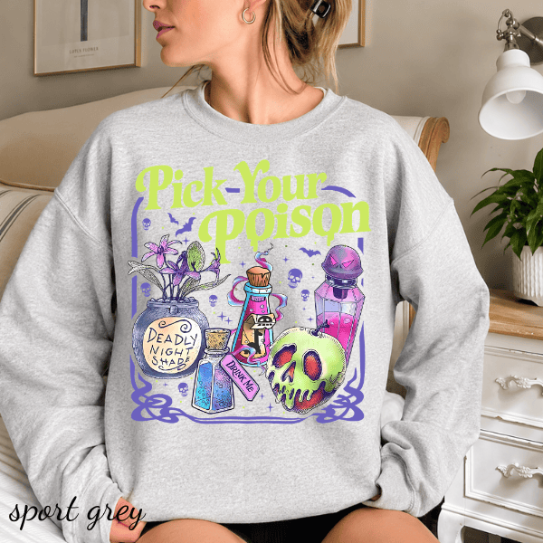 TA - Pick Your Poison Shirt Princess Halloween T-shirt - Image 5