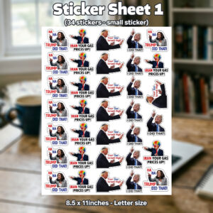 Trump Did That!" Sheet Sticker