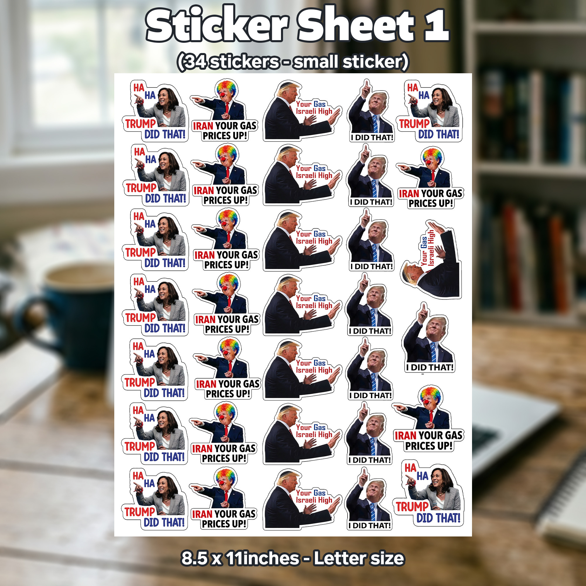 Trump Did That!" Sheet Sticker