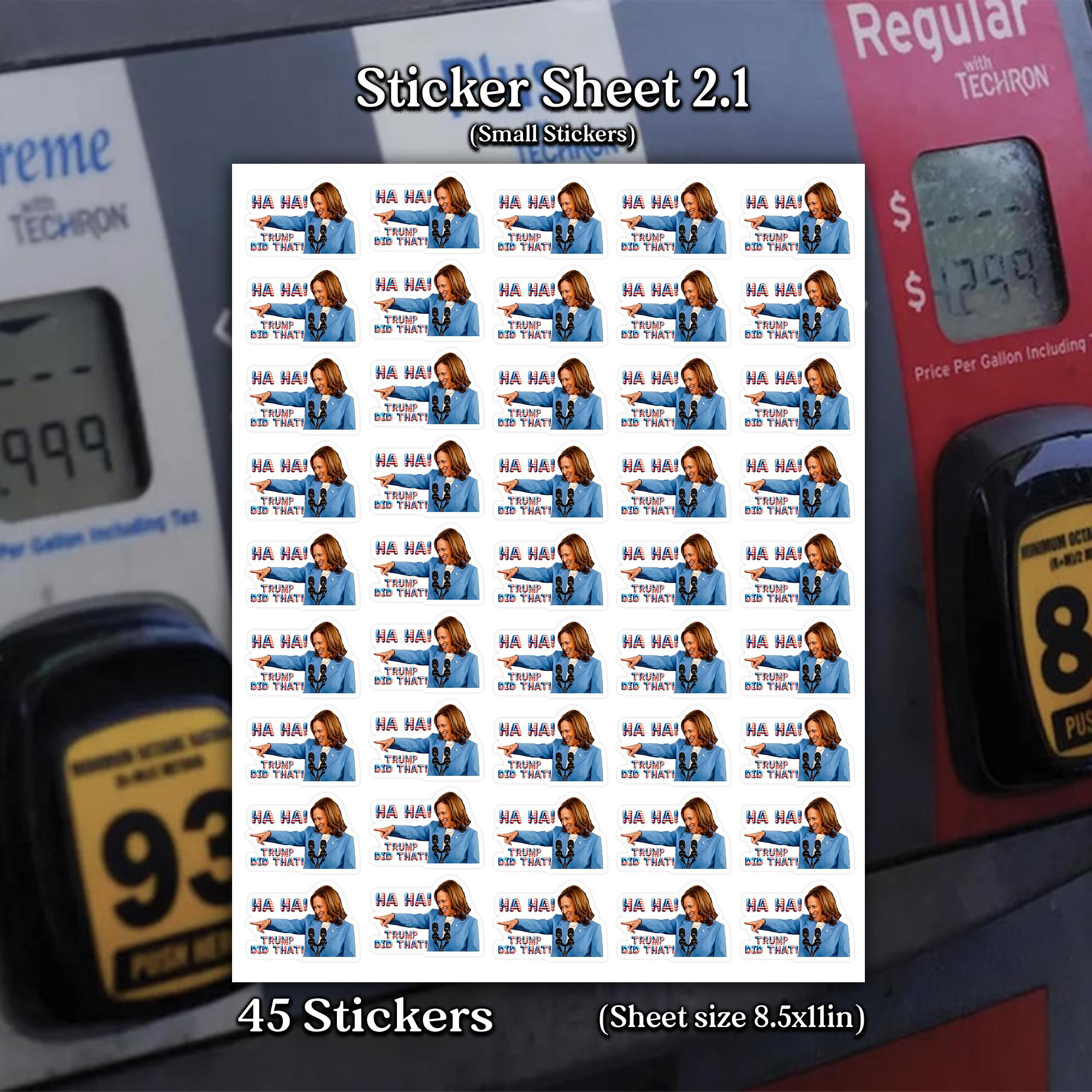 NA - Kamala "Trump Did That!" Sheet Sticker - Image 5