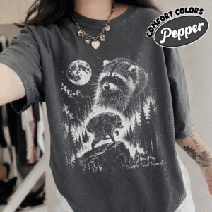 Vintage Jimothy Retro Moon Raccoon Shirts