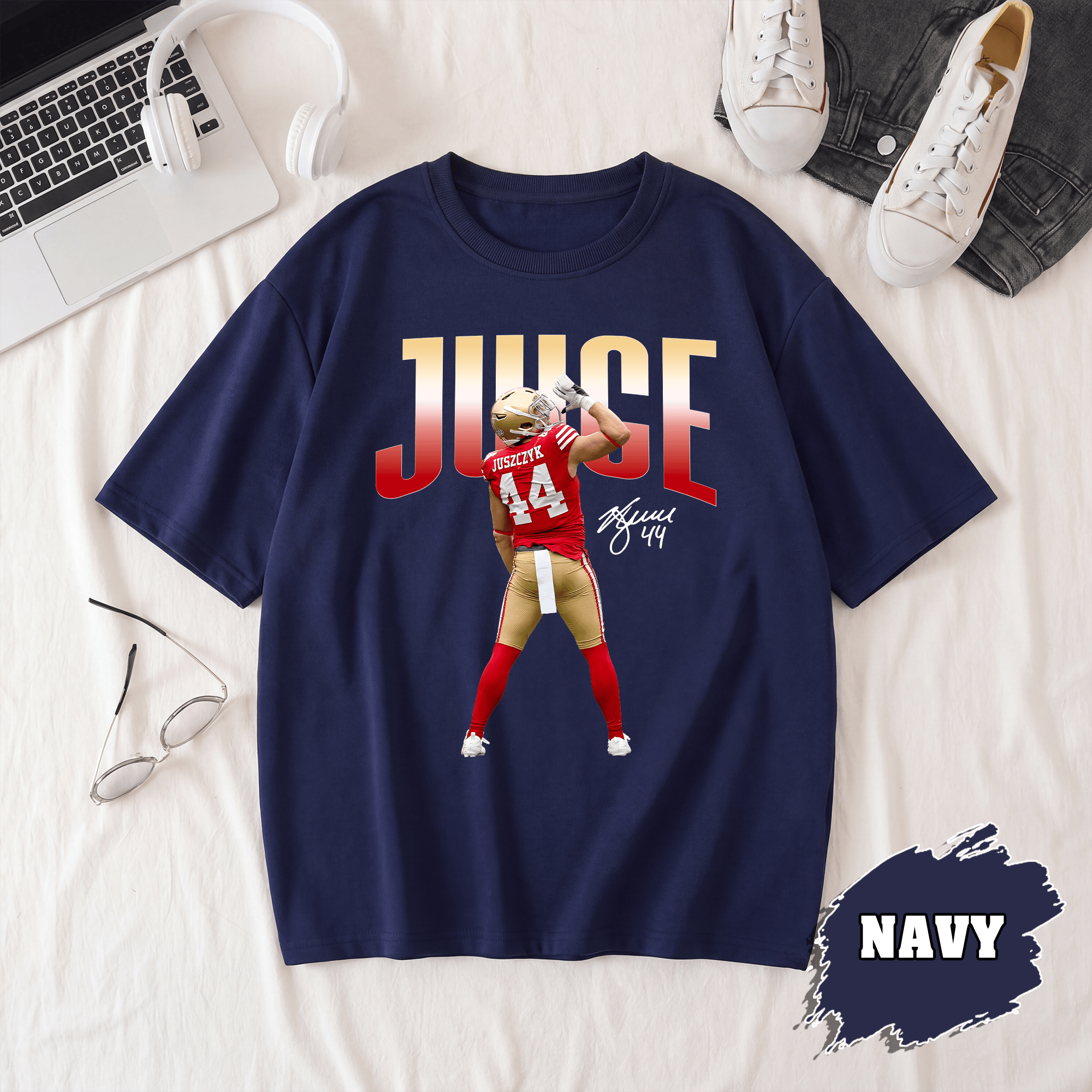 BN - Kyle Juszczyk Juice Shirt, San Francisco Football Tee - Image 4