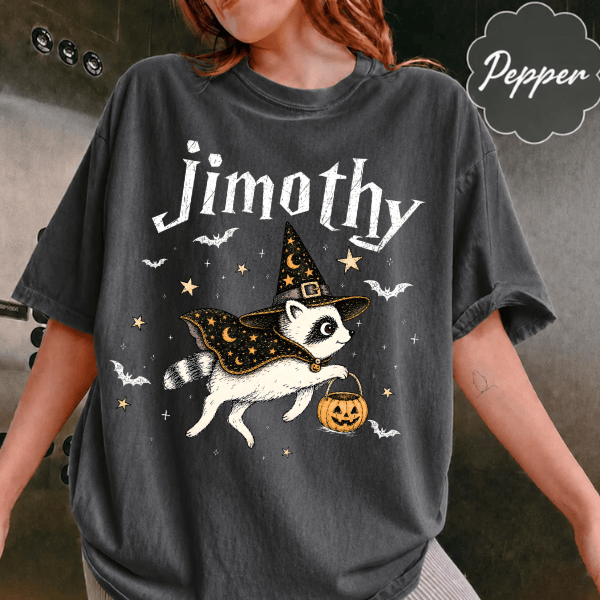 TA - Cute Jimothy Raccoon Halloween Shirt - Image 6