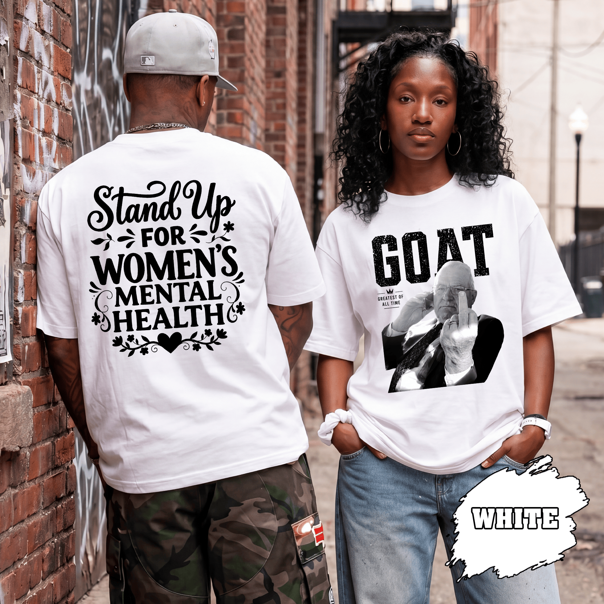 BN - Kevin Reddington T-Shirt, Stand Up For Women Mental Health Tee - Image 2