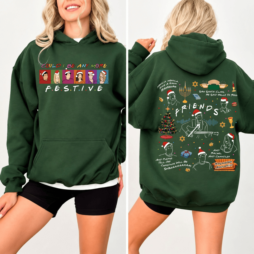 TT - Could I Be Any More Festive Shirt, Friends TV Show Series Shirt, Chandler Tee - Image 4