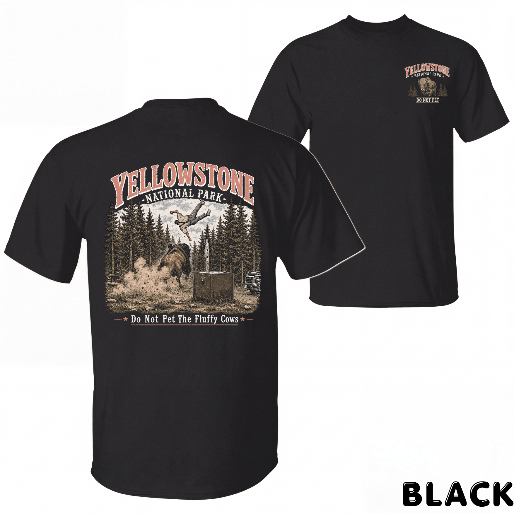 2 Sided Yellowstone National Park Shirts - Image 6