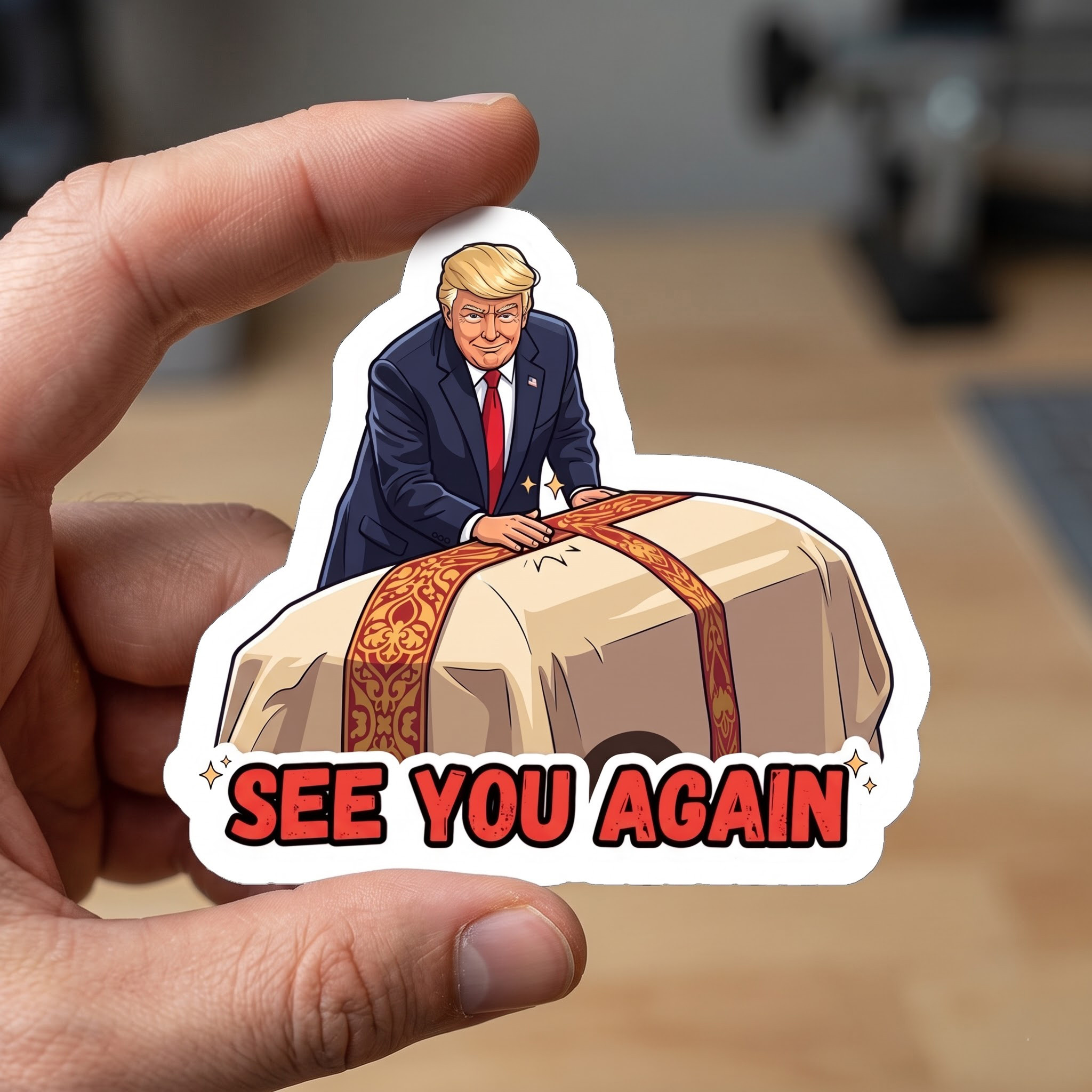 VL - Trump See You Again Magnet/Stickers Sticker - Image 5