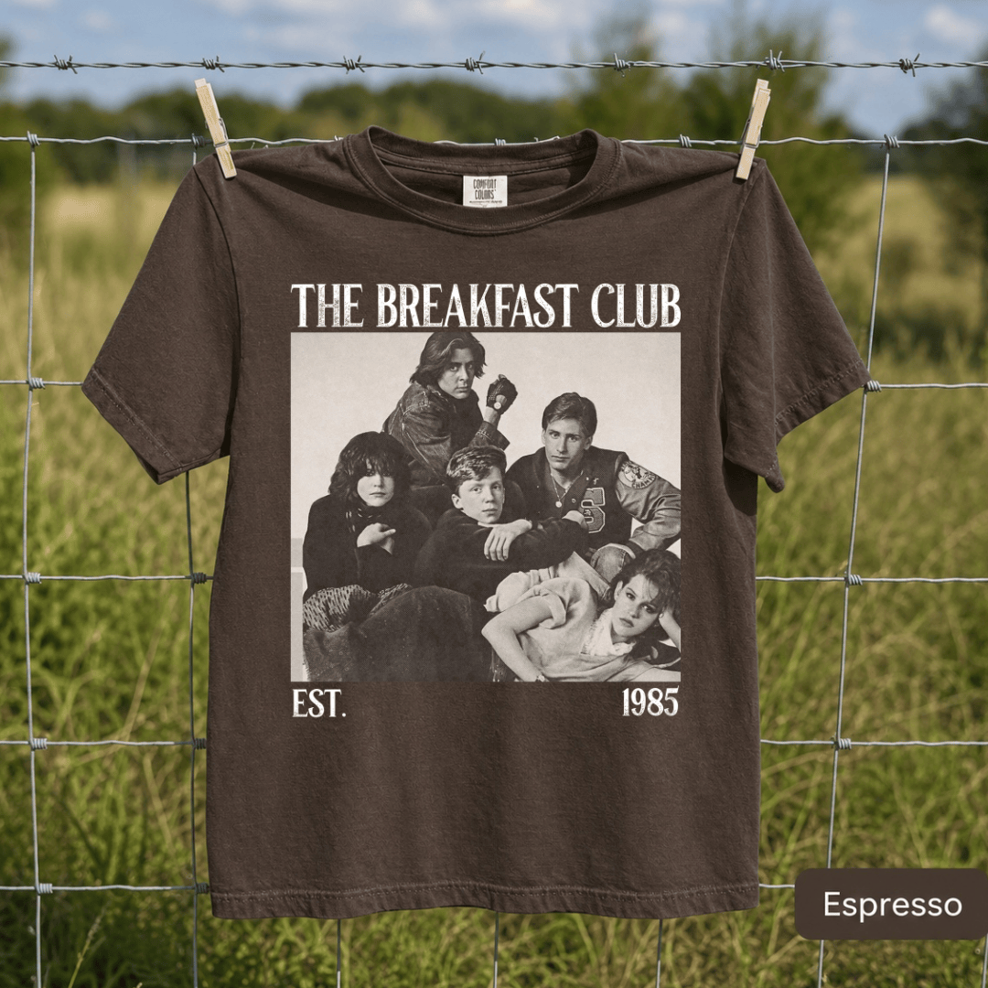 TT - The Breakfast Club Movie T-Shirt, EST 1985 Retro Film Shirt - Image 5