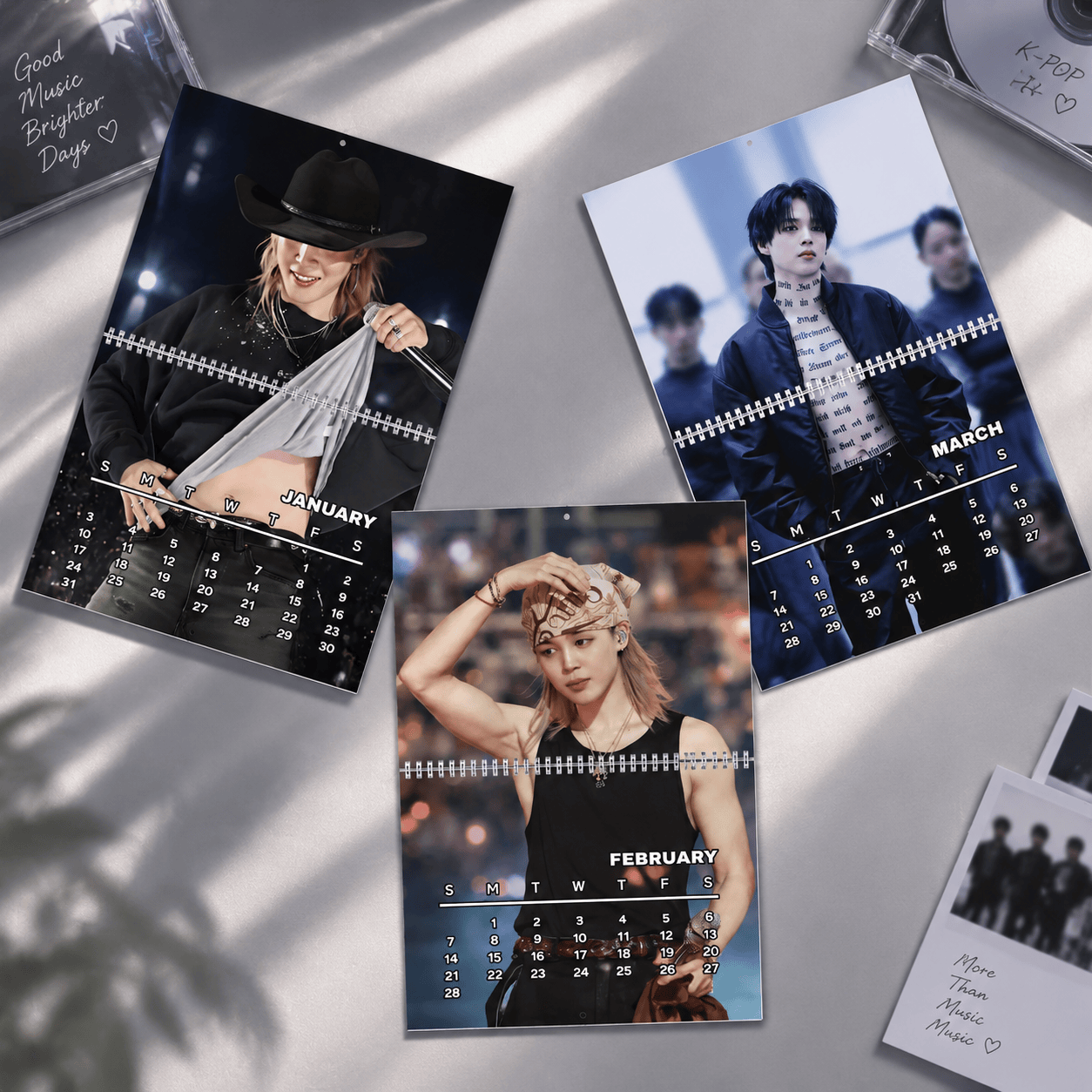 HN - Jimin BTS Body Kpop Wall Calendar - Image 2