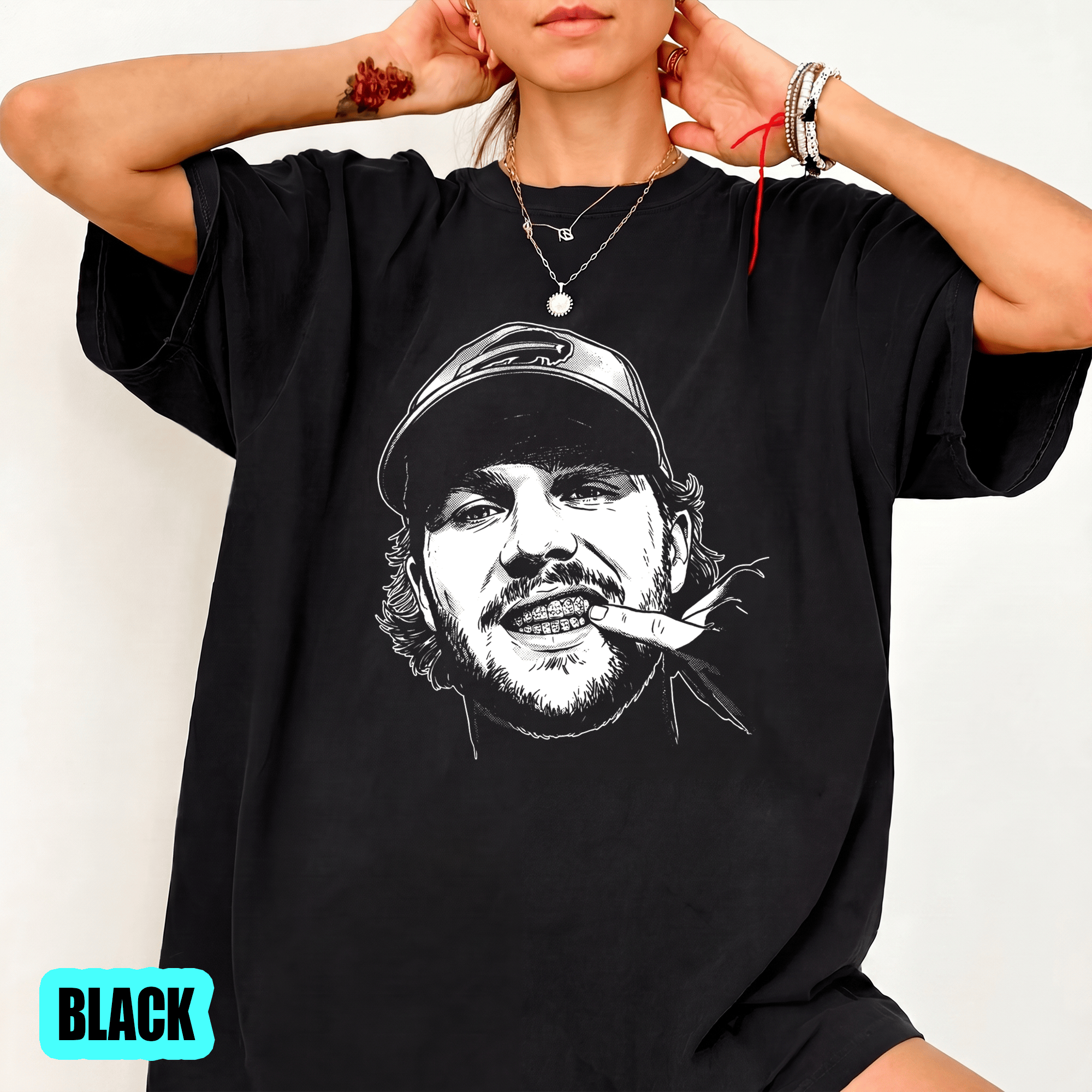 VL - Vintage Josh Allen Graphic T-Shirt - Image 3