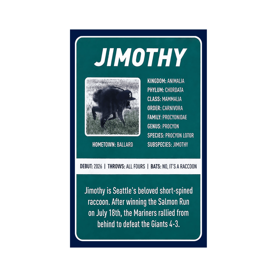 TT - Seattle Mariners Jimothy Metal Card, 3.4 x 2.13 inches Jimothy Wallet Card Gifts - Image 3