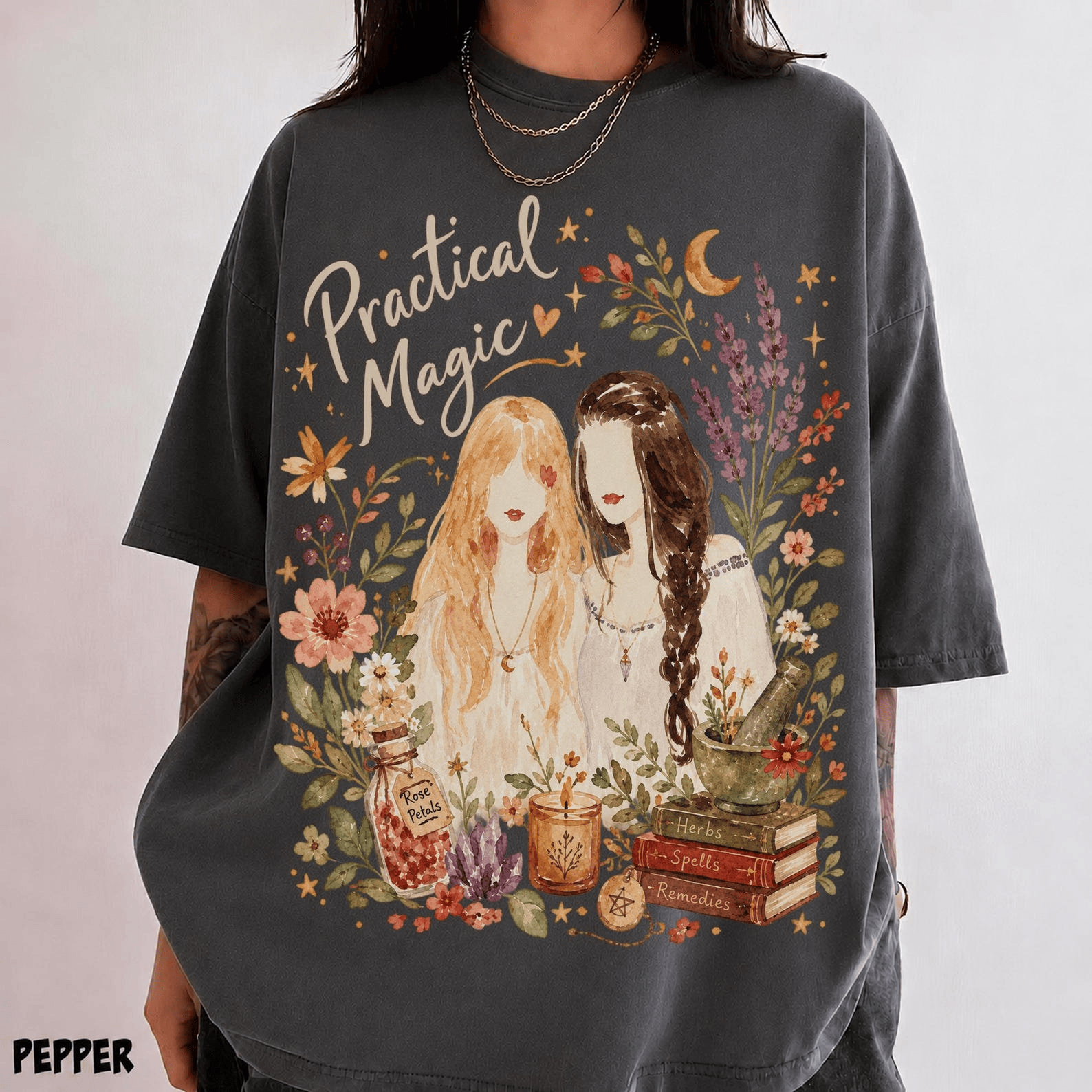 TT - Practical Magic Watercolor Shirt, Owens Sisters Tee, Sally Gillian Tshirt - Image 3