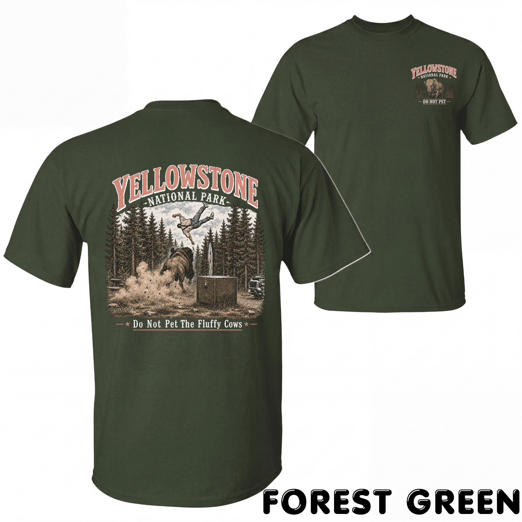 2 Sided Yellowstone National Park Shirts - Image 4