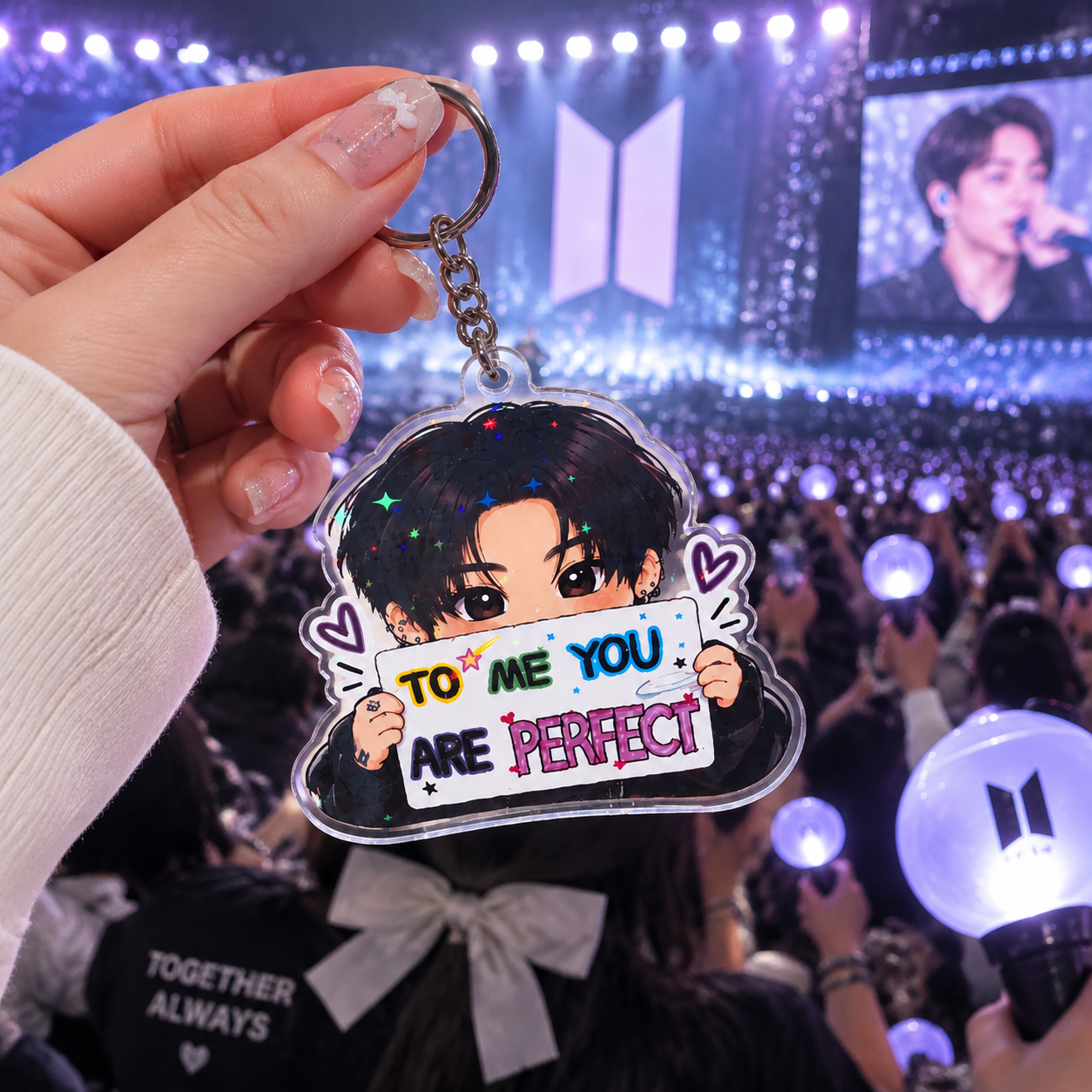 AT - Jungkook "To Me You Are Perfect" Chibi Keychain