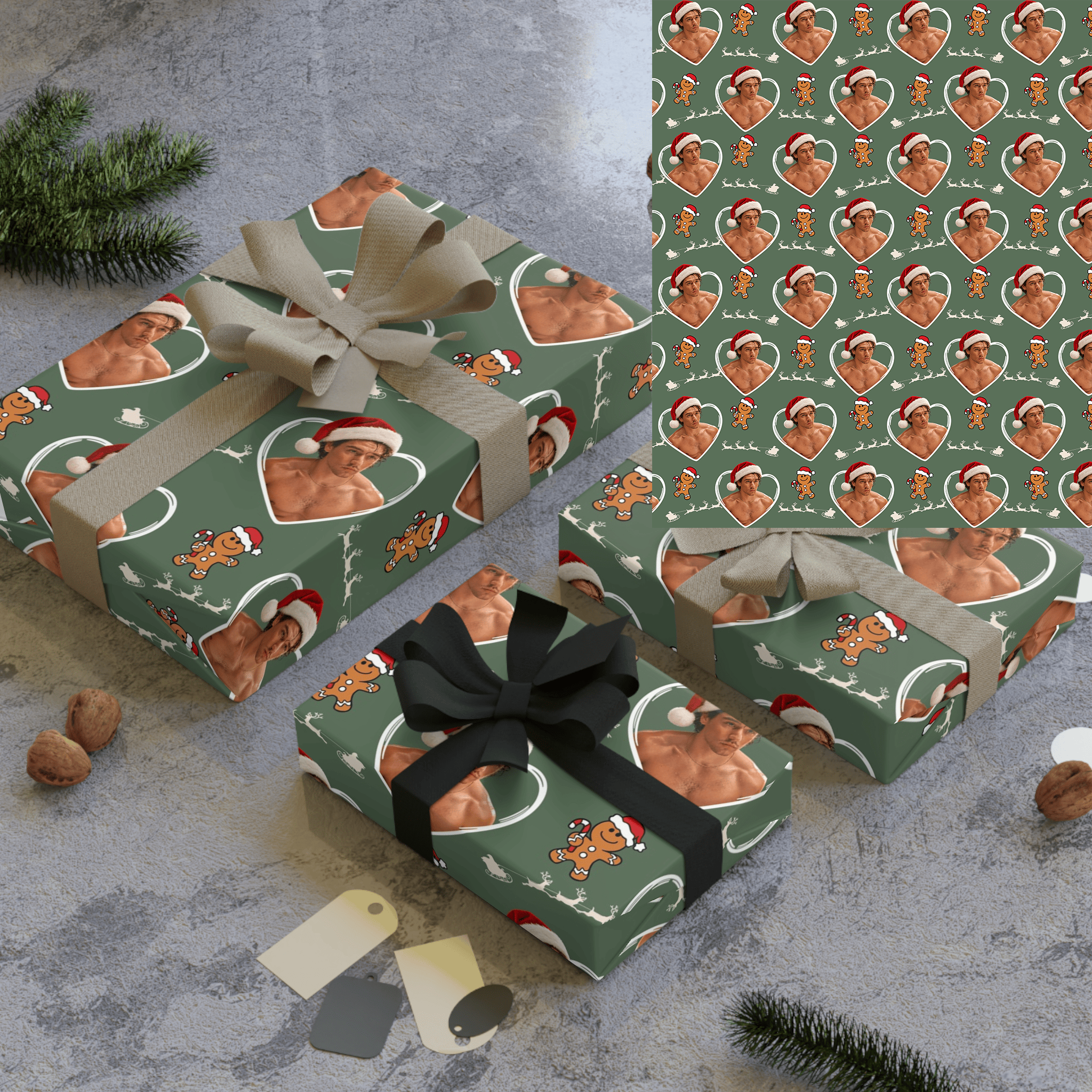 AT - Off Campus Christmas Matte Wrapping Paper
