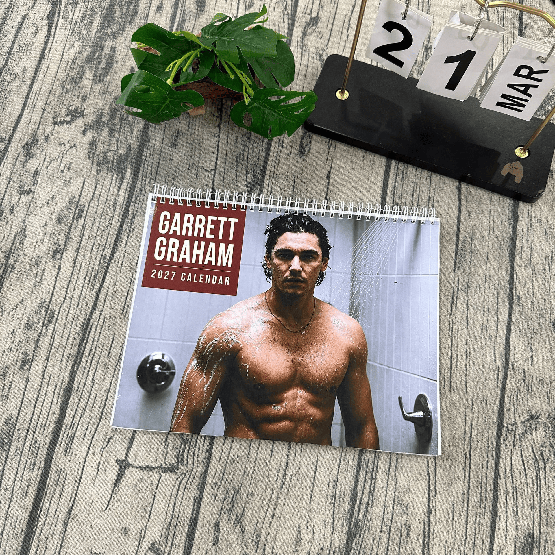 AT - Garrett Graham 2027 Calendar, Gift for Off Campus Movie Fans