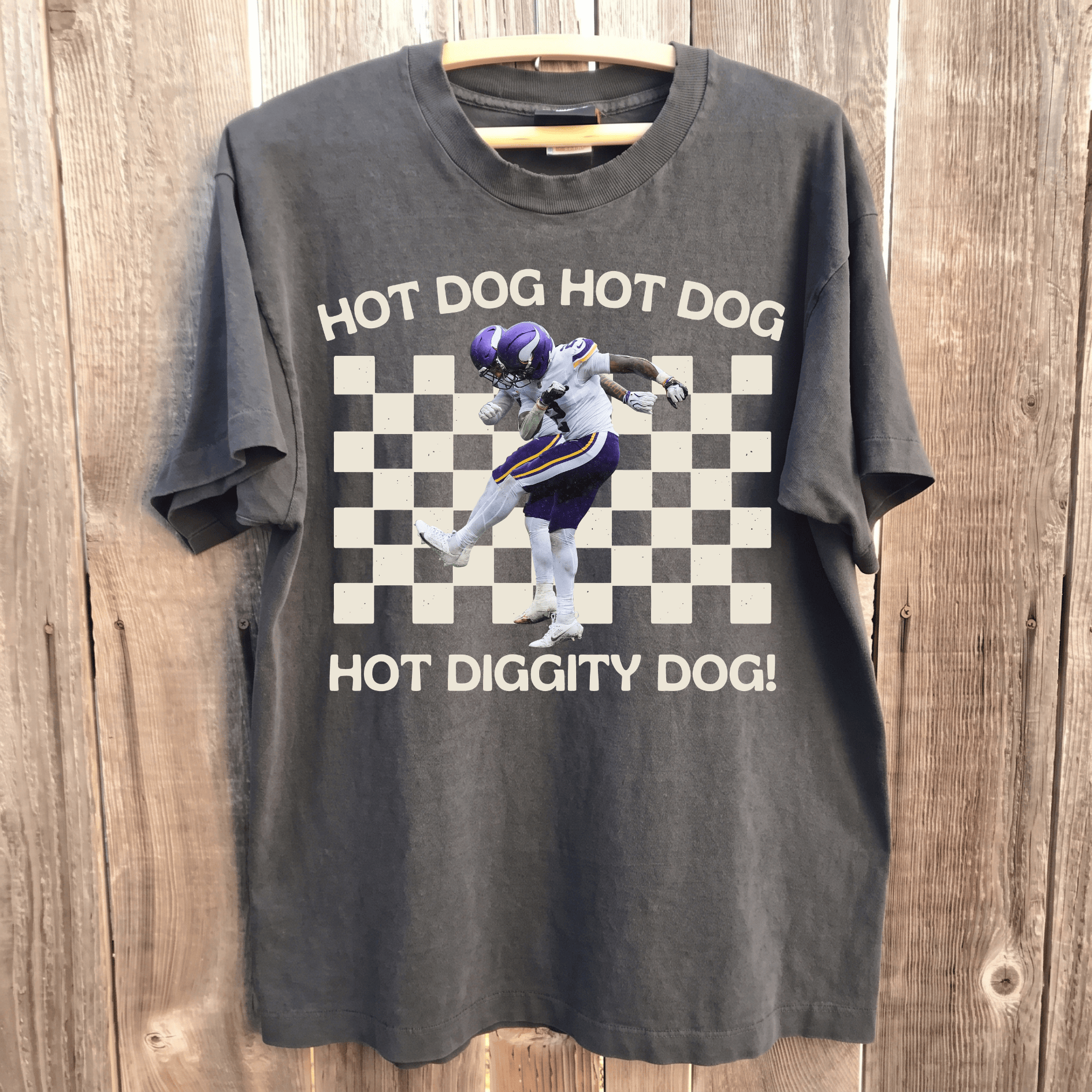 Vikings' Isaiah Rodgers Hot Dog Dance Shirt - Image 5