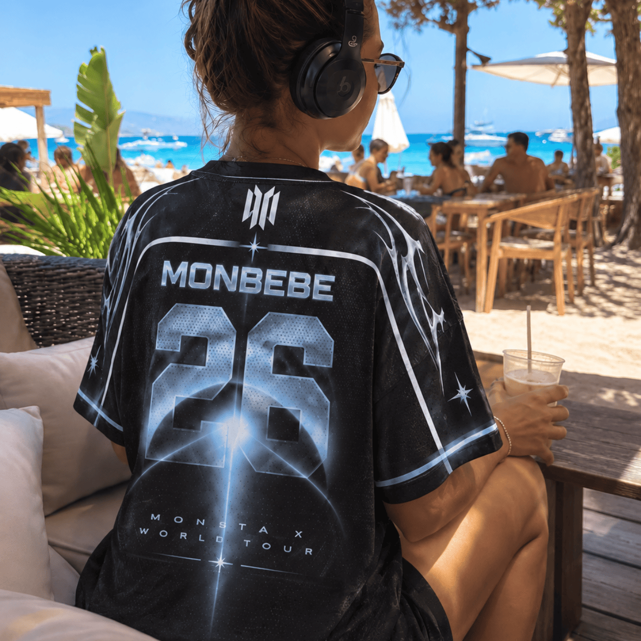 HN - 3D Monsta X The X : Nexus Monbebe World Tour Kpop Football Croptop Jersey - Image 3