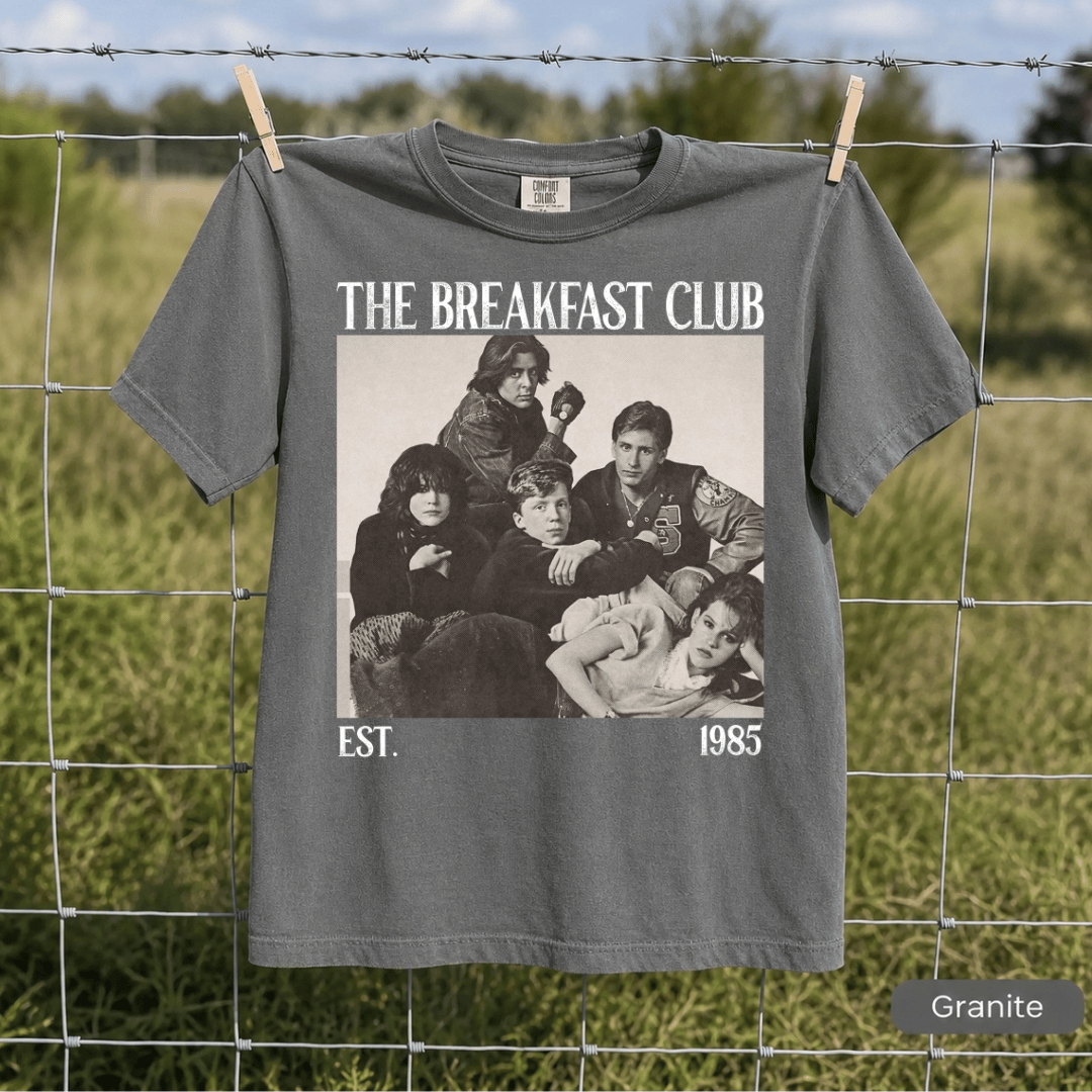 TT - The Breakfast Club Movie T-Shirt, EST 1985 Retro Film Shirt