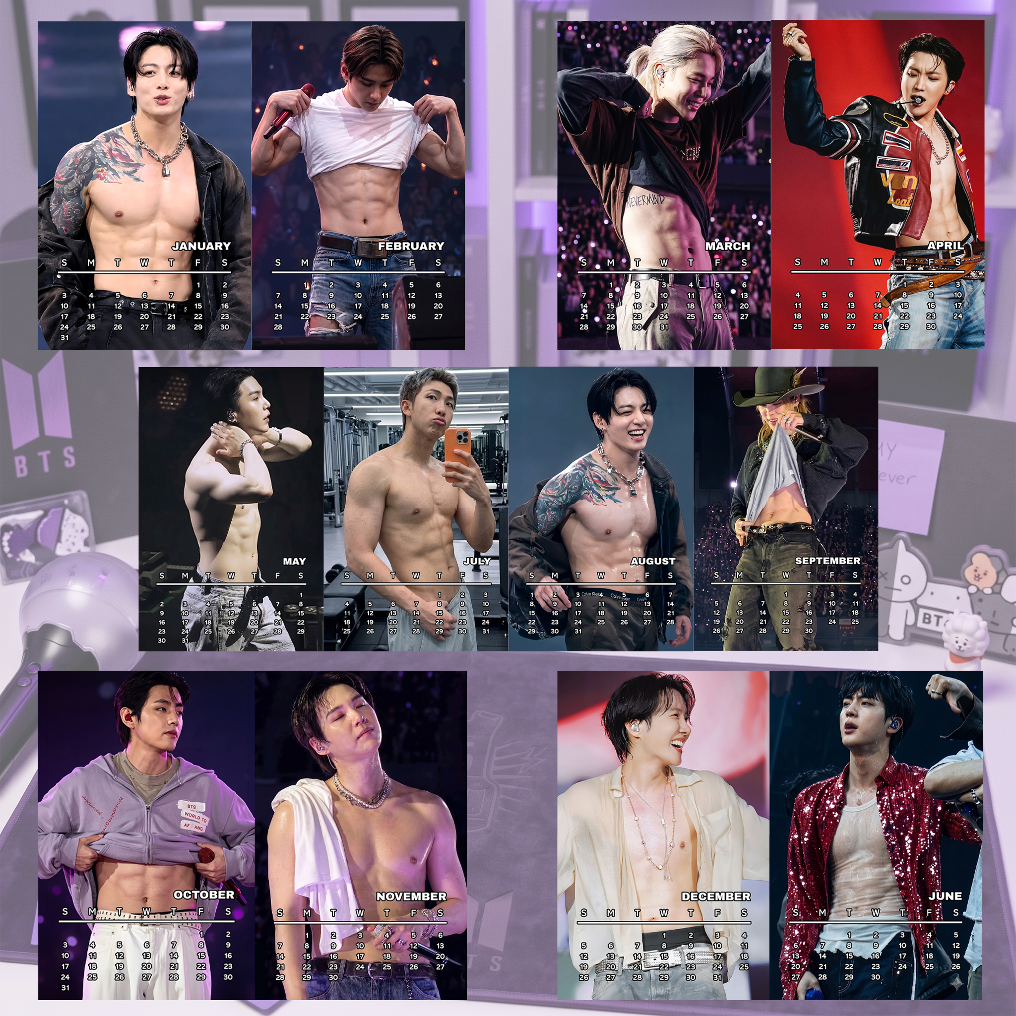 VL - BTS 2027 Wall Calendar - Image 2
