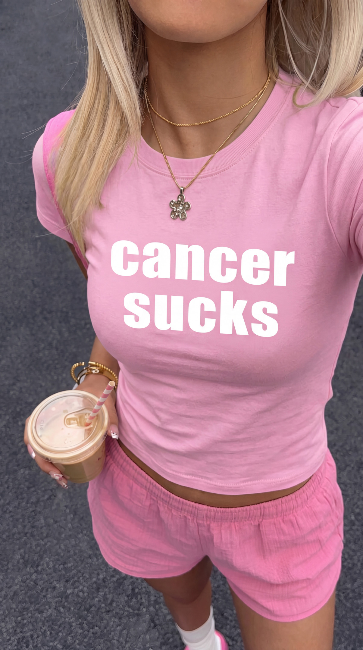 NN - Anya Taylor-joy Cancer Sucks BabyTee, LUCKY Movie Shirt - Image 7