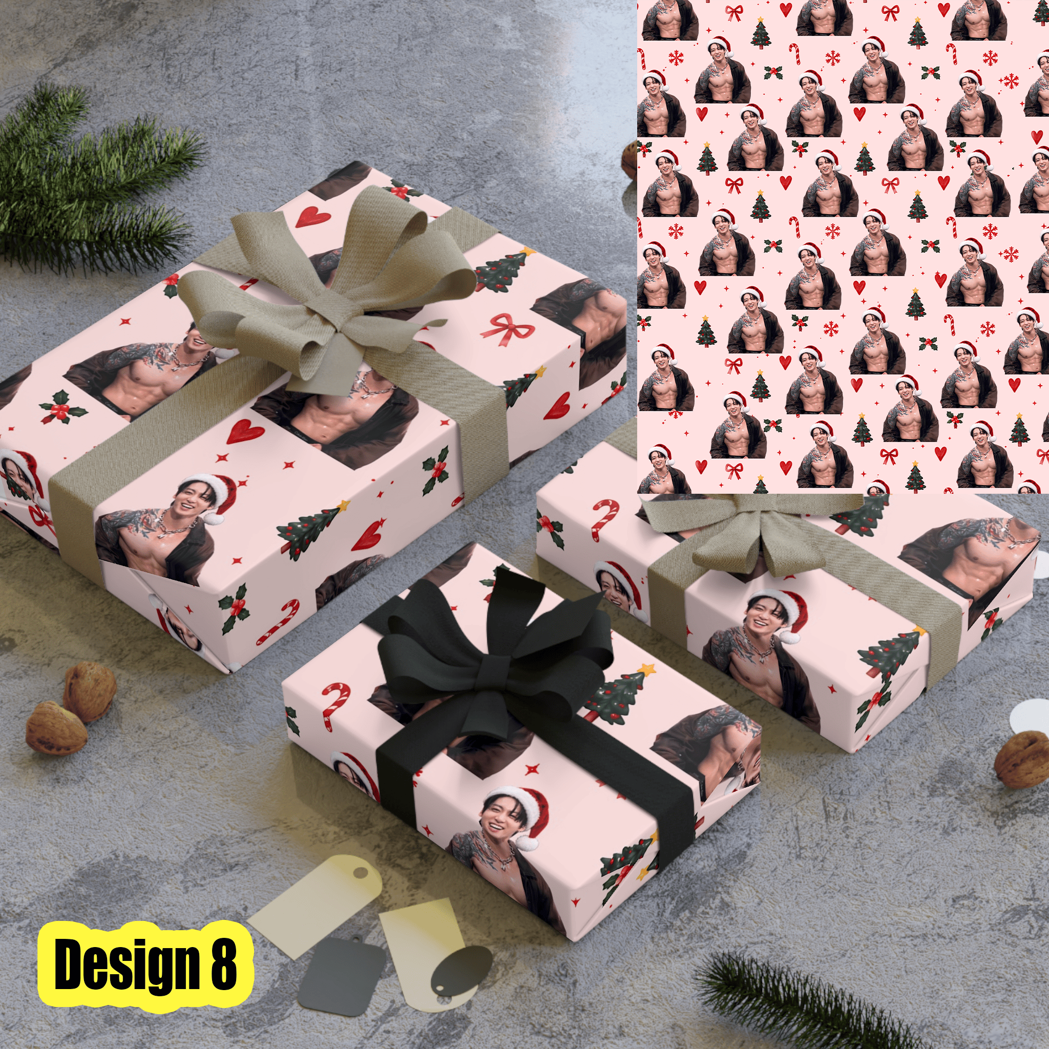 VL - Jungkook Christmas Matte Wrapping Paper - Image 8