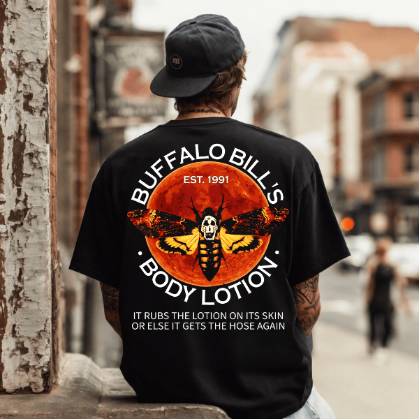 TA - Buffalo Bill's Body Lotion Shirt, Silence of The Lambs Horror Movie Tee - Image 7