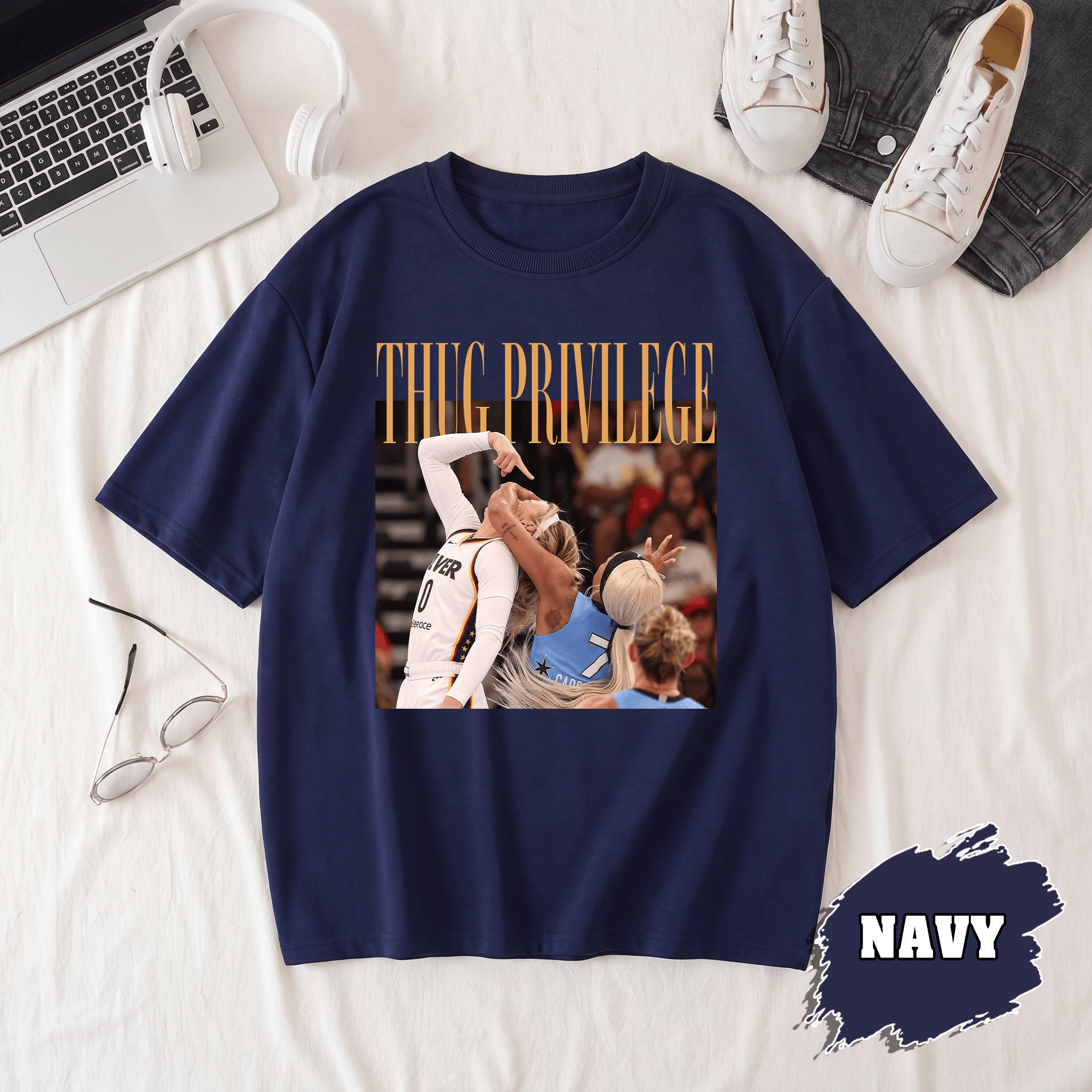 BN - Thug Privilege T-Shirt, Sophie Cunningham Tee - Image 4