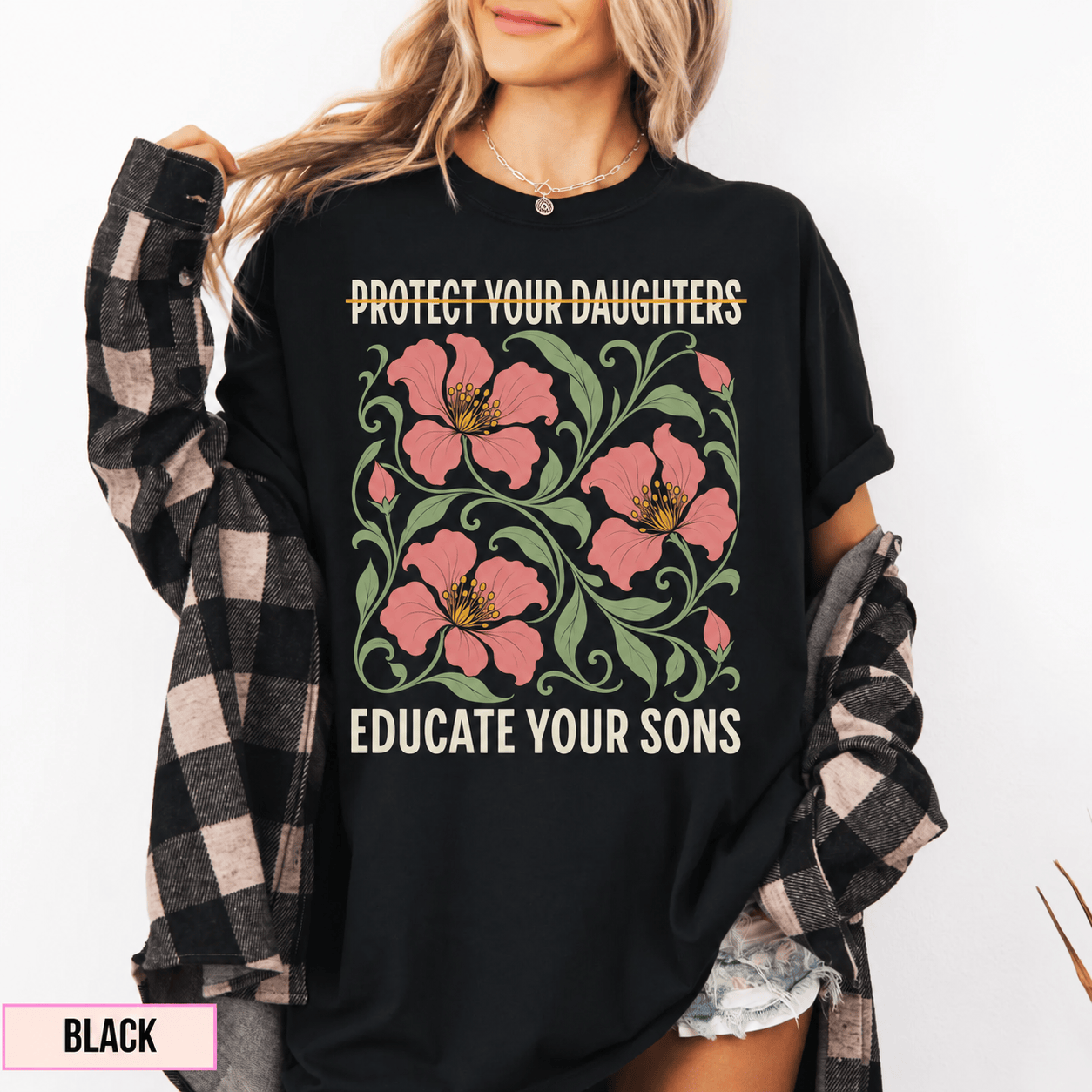 TA - Protect Your Daughters Educate Your Sons Shirt - Image 2