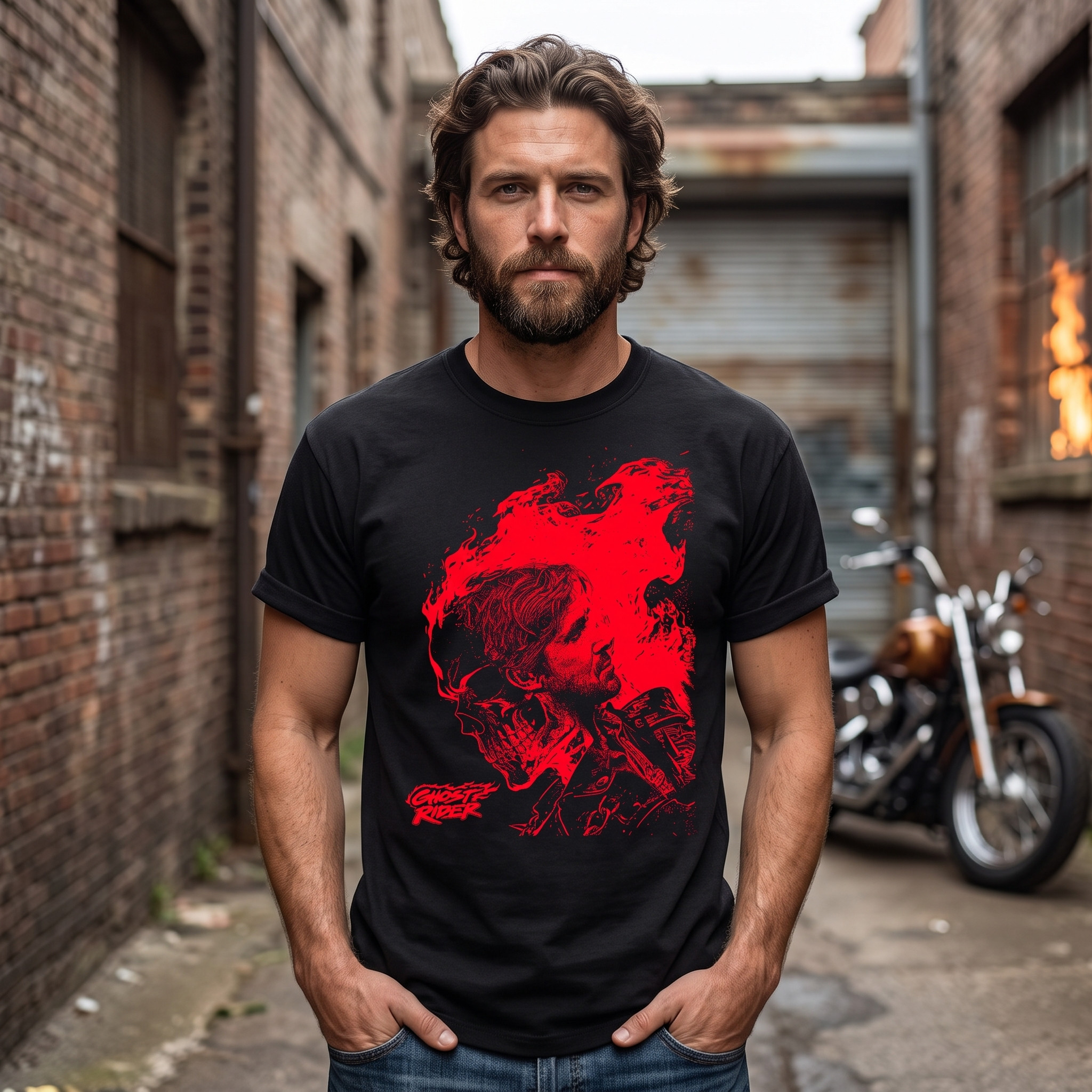 NN - Ryan Gosling 2028 Ghost Rider Tee - Image 3